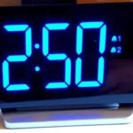 Projection Alarm Clock and FM Radio Front View